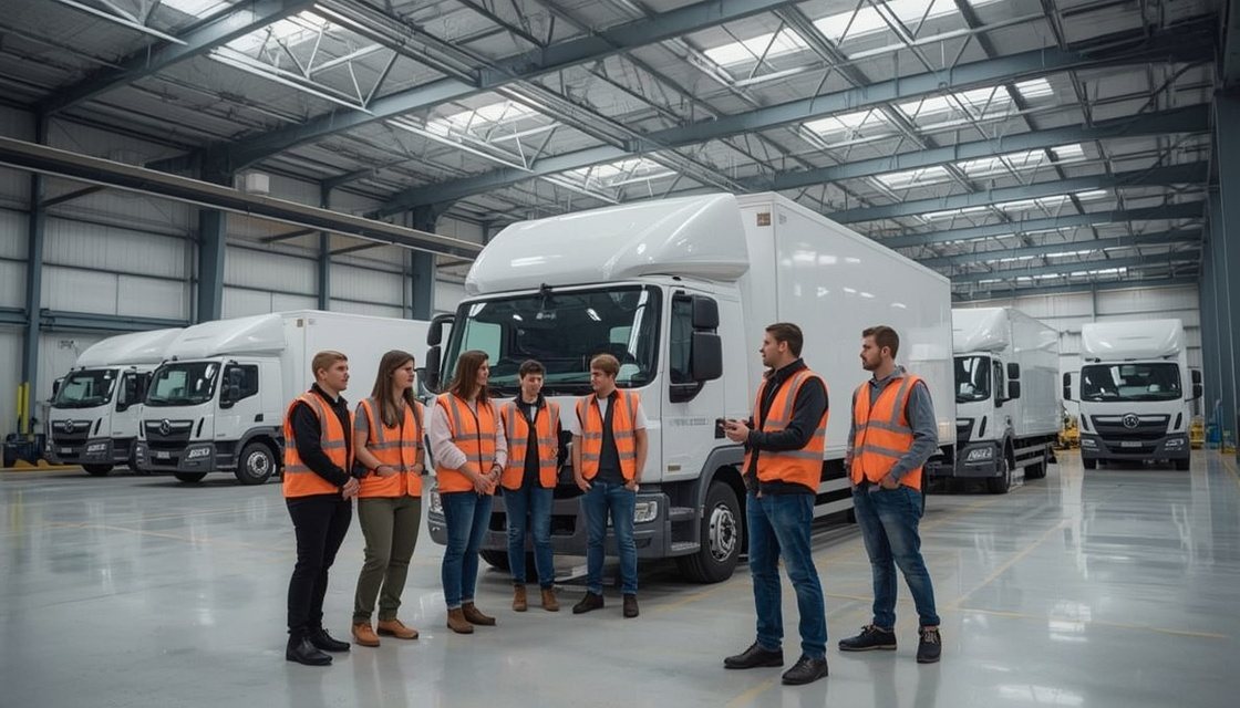 Nachhaltige Logistik: BW-Schulen und LKW-Firmen im MINT-Projekt
